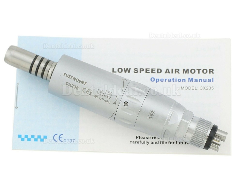 YUSENDENT COXO CX235-3C Dental LED Fiber Optic Air Motor Inner Water Handpiece 6 Hole Fit NSK